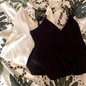 brand-shein | type of clothing-tank top | color- white & black